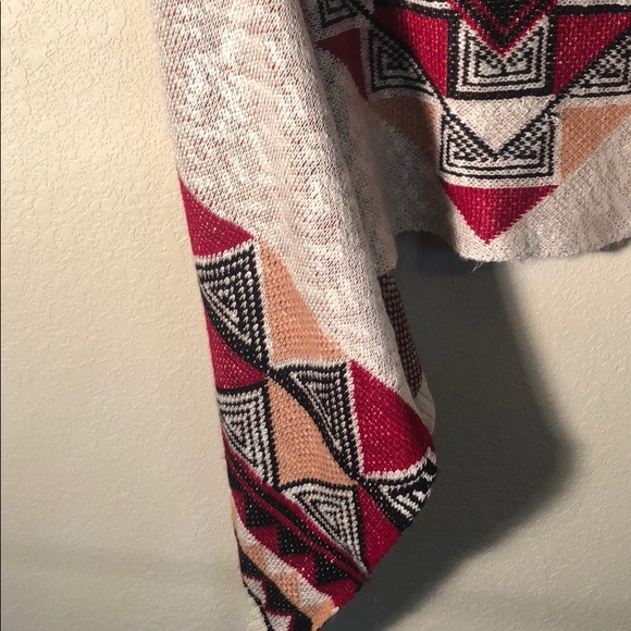 Double Zero Aztec Inspired Open Front Cardigan - Picture 7 of 7